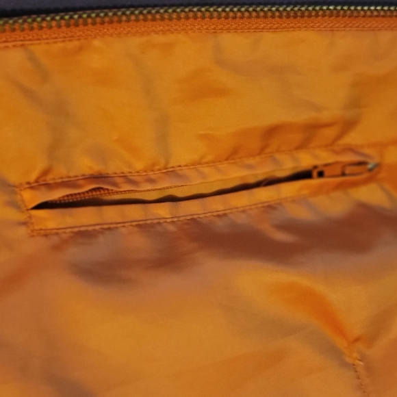 Chico's Orange Women's Rain Jacket Size 2 - Picture 2 of 6